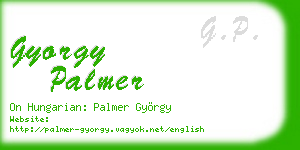 gyorgy palmer business card